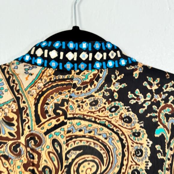 Soft Surroundings Audrey Embroidered Paisley Tunic Top - Picture 7 of 14